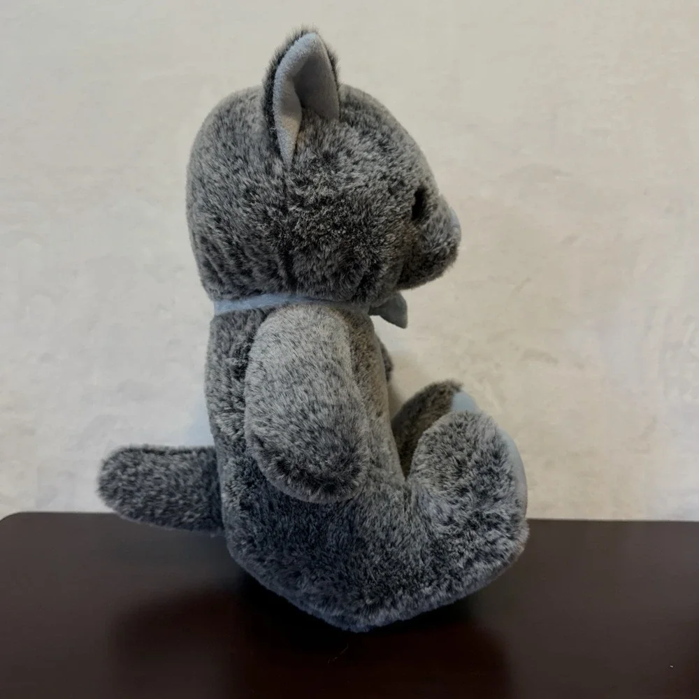 2025 Petsmart Lucky Squeaky Dog Toy Stuffed Animal Gray Blue Cat Plush w/ Tag